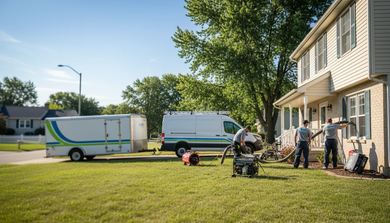 Flooded Basement Restoration And Cleanup With Repair in Pierceton, IN near me